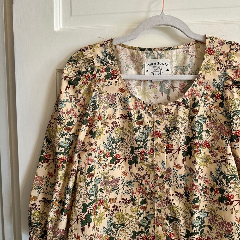 NEW MEADOWS Floral Blouse,‎ Sz S - Picture 3 of 13